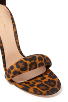Bijoux Leopard Print 105 Suede Sandals
